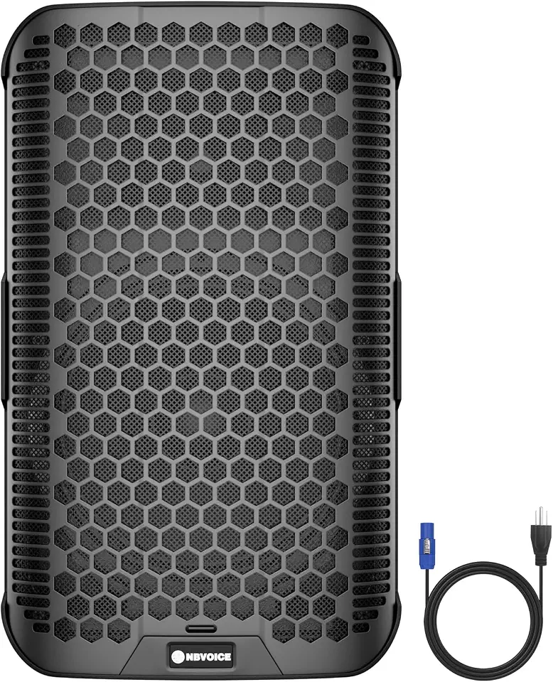 NBVOICE 1600W 12" Powered PA Speaker & Karaoke System, Bluetooth, DJ Party - B0G8Z6TVVB