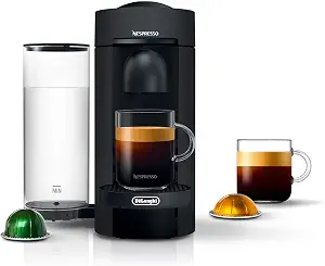 Nespresso Vertuo Plus Deluxe Coffee and Espresso Maker by De'Longhi, Matte Black, 3.8 Pounds - B07GBJQ38K