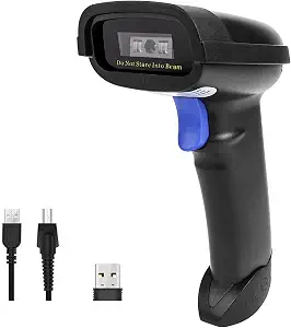 NETUM Bluetooth Barcode Scanner, Support 2.4G Wireless & Bluetooth & Wired - B07CBRTWS5