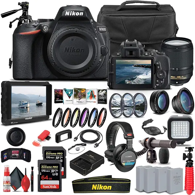 Nikon D5600 DSLR Camera with 18-140mm Lens (1577) Bundle - B08XWDPJJ3