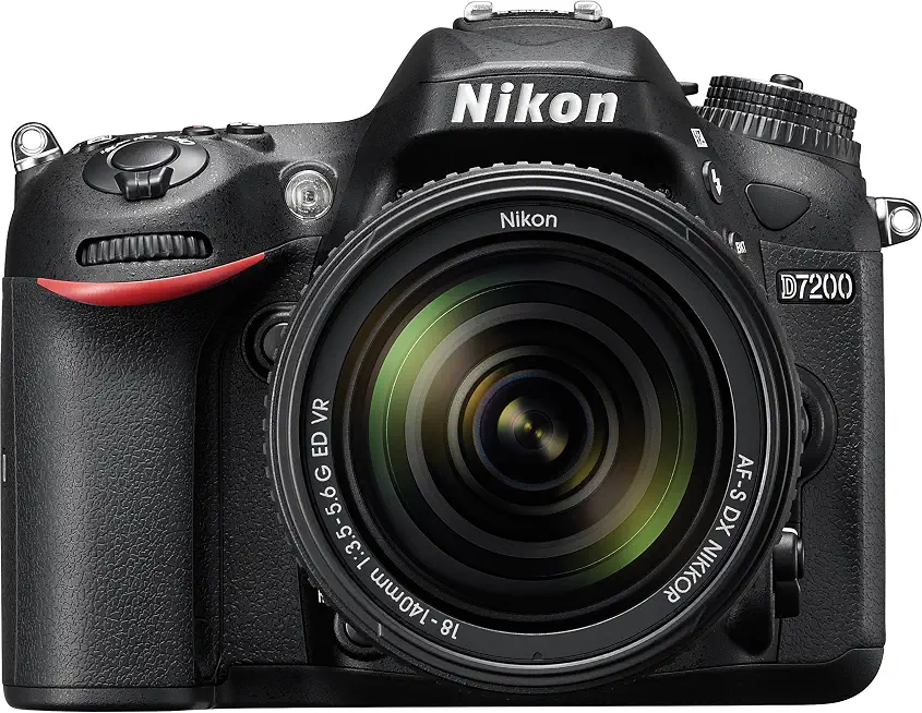 Nikon D7200 DX-Format DSLR w/ 18-140mm VR Lens (Black) - B00U2W4FTI