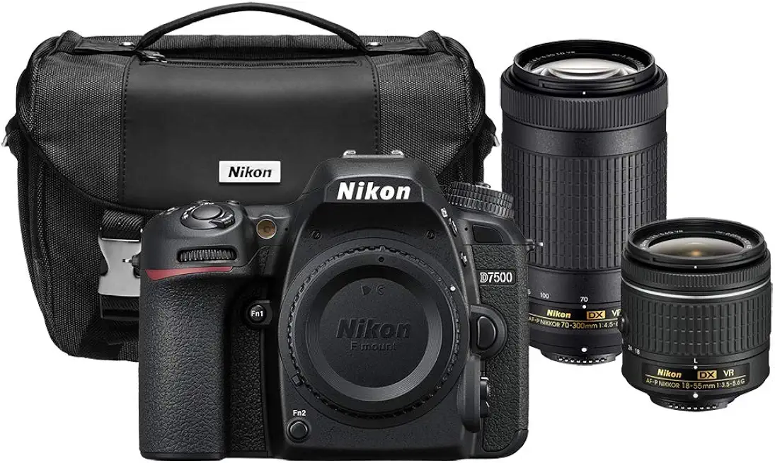 Nikon D7500 20.9MP DX-Format 4K Ultra HD Digital SLR Camera (Body Only) with Perfect Lens - B07KLSSD46
