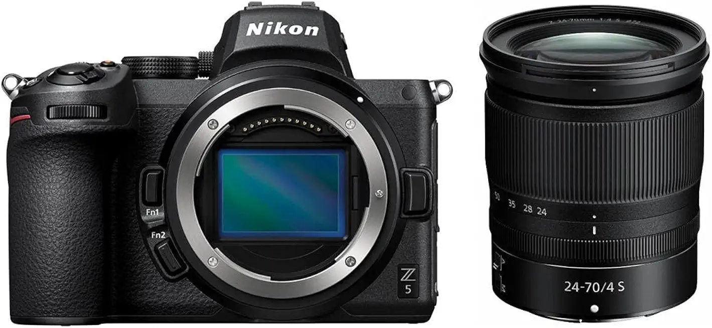 Nikon Z5 Full Frame Mirrorless Camera Body NIKKOR Z 24-70mm f/4 S Lens (Renewed) - B09Y71CJ63