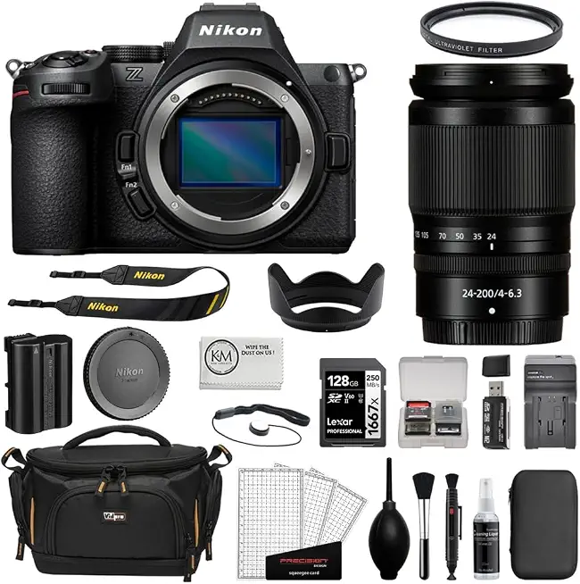 Nikon Z5 II Mirrorless Camera with 24-200mm f/4-6.3 Lens Bundle with 128GB UHS-II SDXC Card - B0GYQJXJYF