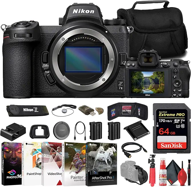 Nikon Z7 II Mirrorless Camera (1653) & Tripod Bundle - B0BFBRRVHD