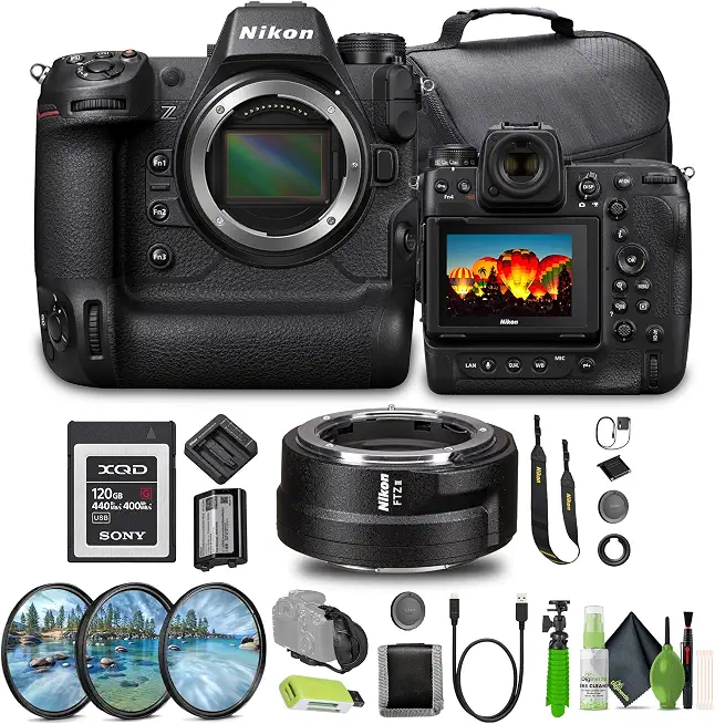 Nikon Z9 Flagship Professional Full-Frame Stills/Video FX-Format Mirrorless Camera + 120GB G Series XQD Memory - B0D96WDLC7