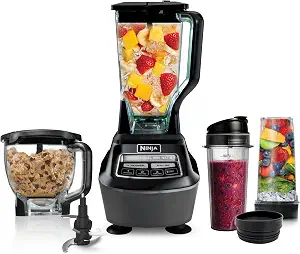 Ninja BL770 Mega Kitchen System, 1500W, 72 Oz Pitcher, 8-Cup, Black - B00939I7EK