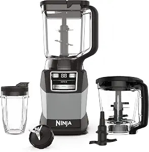 Ninja Compact Kitchen System, Auto-iQ, 1200W, 72oz Pitcher, Grey, AMZ493BRN - B08QJSDBY4