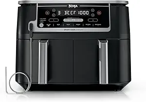 Ninja DZ550 Foodi 10 Quart 6-in-1 DualZone Smart XL Air Fryer, 2 Independent Baskets, Cook - B0B15Q3HCQ