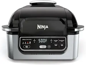 Ninja® Foodi® 5-in-1 XL Indoor Grill & Air Fryer, Black/Grey, AG301 - B07S76WBGF