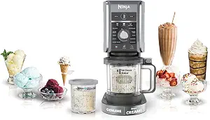 Ninja NC501 CREAMi XL Deluxe 11-in-1 Ice Cream and Frozen Treat Maker, with 2 XL - B0B9CZ6XBQ