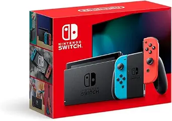 Nintendo Switch with Neon Blue and Neon Red Joy-Con - Handheld Gaming Console - B0BFJWCYTL
