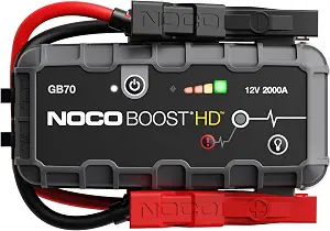 NOCO Boost GB70 2000A UltraSafe Jump Starter, 12V Lithium Battery Booster - B016UG6PWE