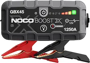 NOCO Boost GBX45 1250A UltraSafe Jump Starter, 12V Lithium Battery Booster - B0924V8SPC