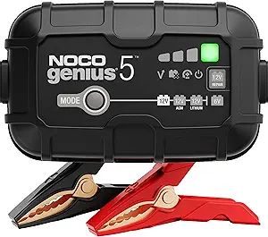 NOCO GENIUS5 5A 6/12V Smart Battery Charger, Trickle Charger & Maintainer - B07W8KJH44