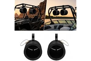 OceanRock 6.5" Wakeboard Tower Speaker Pod Enclosures | Glossy Black 3D Printed PETG | Compatible - B0H44HGWC3