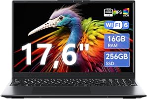 Ofive 17.6" FHD+ Laptop, Core i3-10100Y, 16GB RAM 256GB SSD, Win 11,Black | 1920x1200 16:10 - B0H6XCL5DK