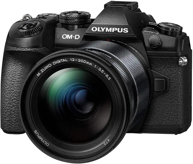 OM SYSTEM Olympus OM-D E-M1 Mark II Black Body with M.Zuiko Digital 12-200mm F3.5-6.3 Lens - B07RSG3NLD