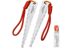 OMNIHEK 2PC Brake Pad Measuring Tool,Brake Drum Wear Detection Gauge | in 32nds (10/32-28/32), 2-in-1 - B0GY4XVGZM