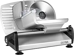 OSTBA Electric Meat Slicer with 7.5” Stainless Steel Blades, 200W - B07TSDQB33