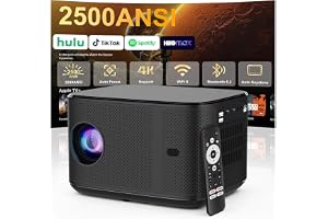 Outdoor Projector with WiFi and Bluetooth,Official Licensed Apps | Movie Projector with Licensed Netflix, Auto - B0HC36Y99C