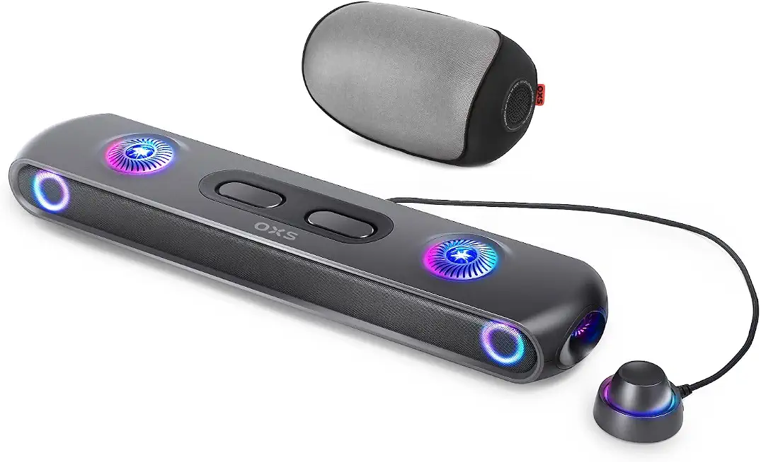 OXS Thunder Pro+ Gaming Soundbar with Wireless Satellite Neck Speaker, 7.1.2 Dolby Atmos Surround Sound - B0CNCYF72W