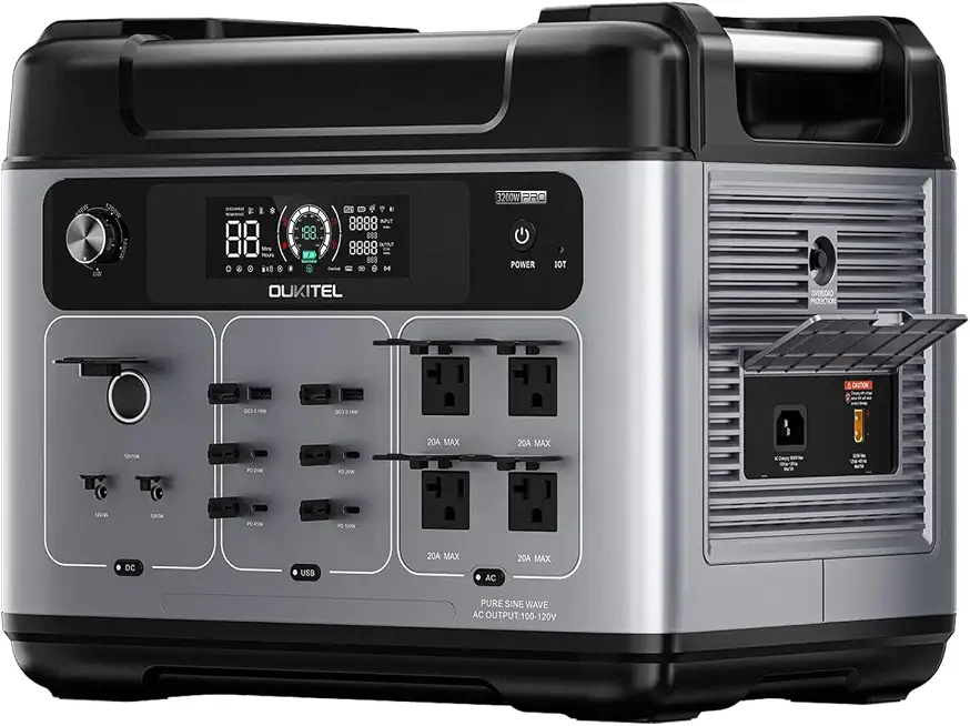 P2001 Pro Portable Power Station, 2048Wh, 6400W Peak, Home Backup | LiFePO4 Battery, Up to - B0HJ8KKY4X
