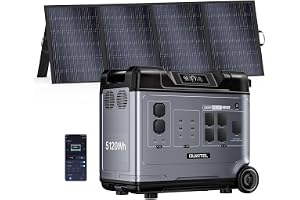 P5000 PLUS Portable Power Station 5120Wh, Solar Generator 3600W(7200W Peak) | 4x3600W AC Outlets, LiFePO4 - B0H141YNGZ
