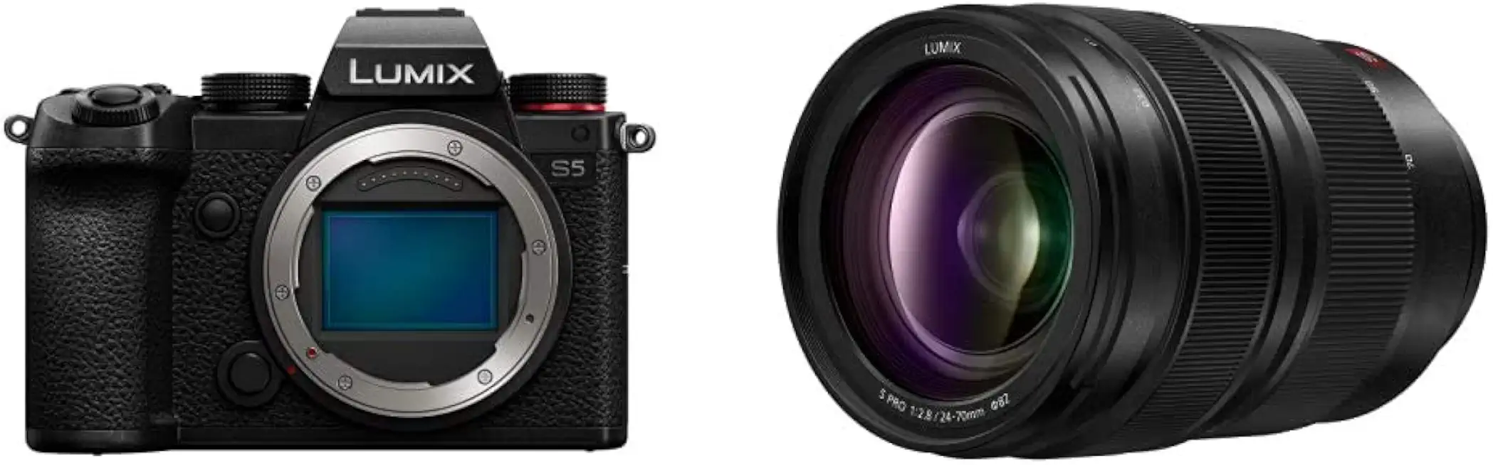 Panasonic LUMIX S5 Full Frame Mirrorless Camera (DC-S5BODY) and LUMIX S Pro 24-70mm F2.8 L-Mount - B08Y1PPMRL
