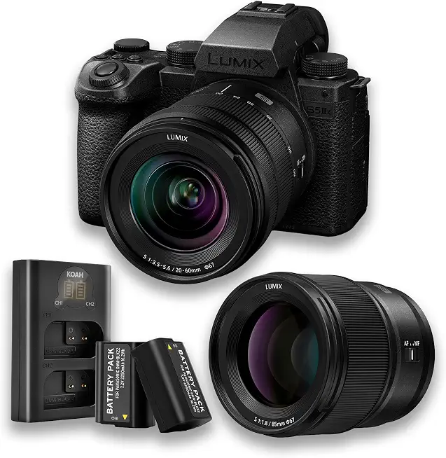 Panasonic Lumix S5 IIX 24.2MP Full Frame Mirrorless Camera Bundle - B0CX2XHMCN