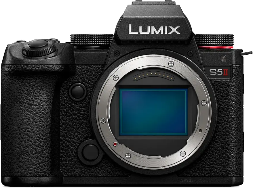 Panasonic LUMIX S5II Mirrorless Camera, 24.2MP Full Frame with Phase Hybrid AF, New Active I.S. - B0G345TPP4