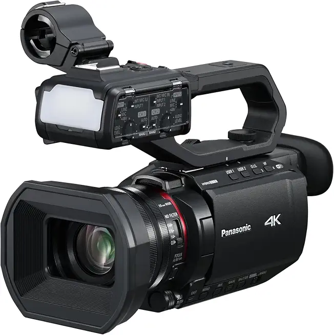 Panasonic X2100 4K Camcorder for Directors, Wide Angle Telephoto Lens with 24X Zoom, Hybrid O.I.S.,Lightweight - B0DT7RHGTT