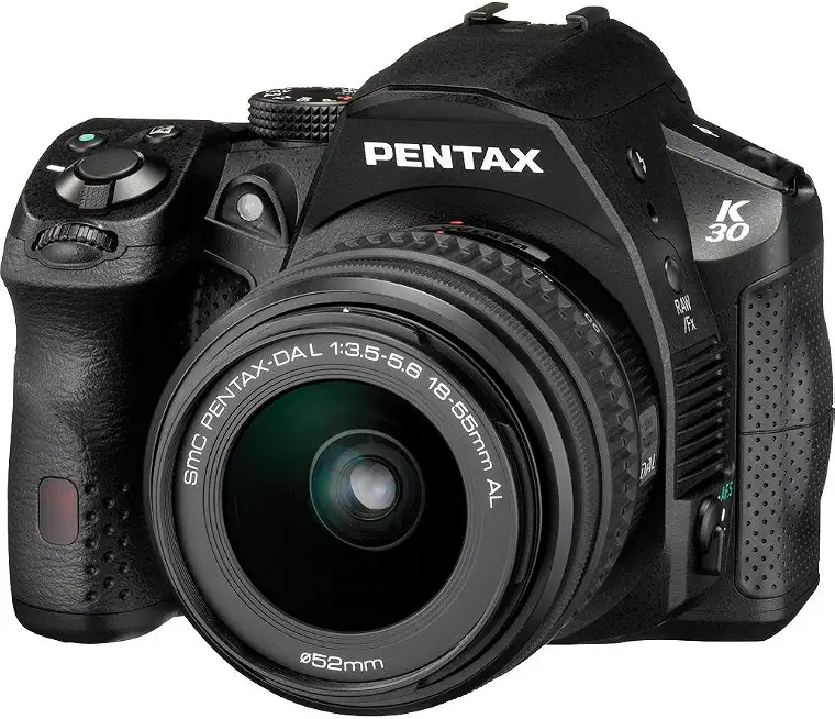 Pentax K-30 Weather-Sealed 16 MP CMOS Digital SLR with 18-55mm and 55-300mm Lenses (Black) - B0082OJ3AY