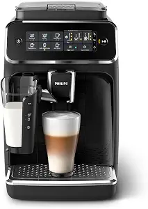 Philips 3200 Series Fully Automatic Espresso Machine, LatteGo Milk Frother, 5 Coffee Varieties, Intuitive Touch - B07VFY4MXM