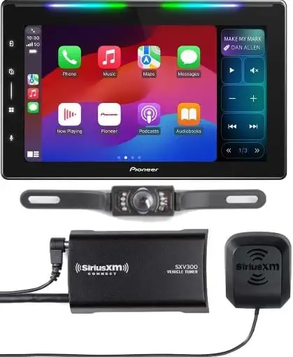 Pioneer DMH-WT6000NEX 10.1" Single DIN Digital Multimedia Receiver Bundled with + (1) Satellite Radio Tuner - B0DKG3BJPY