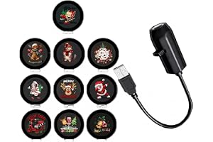Plug and Play HD Christmas Projector - 6 or 10 Festive Scenes,10 | 5D Holographic - B0HD7B72WZ