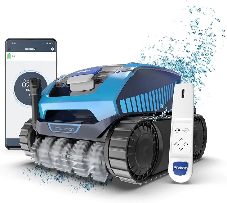 Polaris Freedom Plus Cordless Robotic Pool Cleaner for In-Ground Pools up | Cleans In-Ground Pools - B0CWSB8MPF