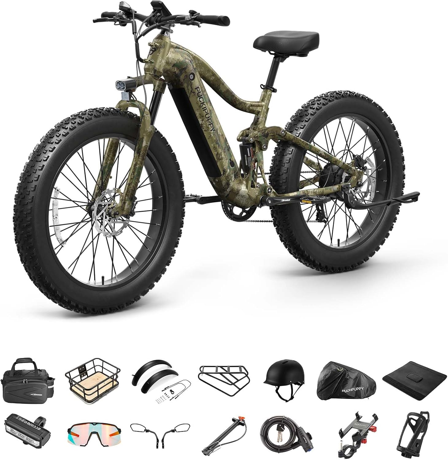 PUCKIPUPPY Boxer Electric Bike for Adults 960W, 48V 20AH Battery - B0DG8H3D7Z