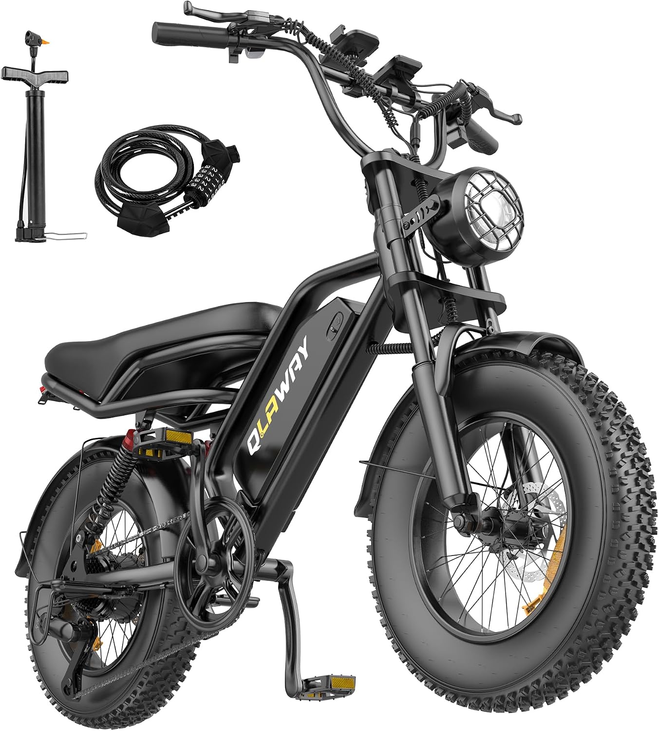 Qlaway 500W/750W Fat Tire Electric Dirt Bike for Adults, 48V - B0FJMB28D1