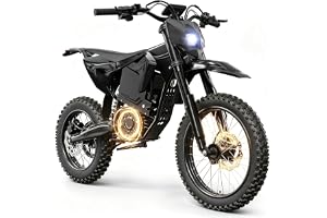 QRONGE X1 Spark 17"/14" Large Dirt Bike | 4500W Mid-Drive Motor, 60 Miles Range, Full - B0HDBC8ND5