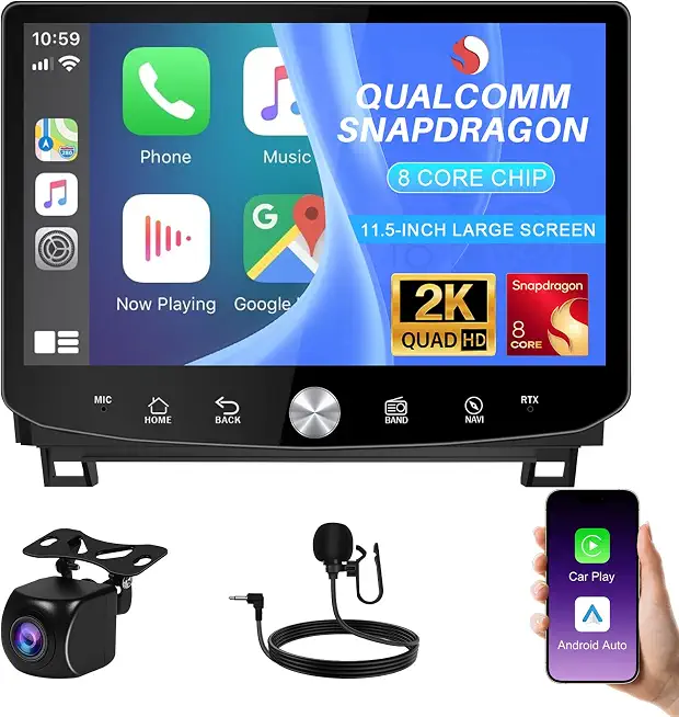 Qualcomm Car Radio Stereo for Toyota Tundra 2007-2013 Sequoia 2007-2022 - B0H5BN9KM2