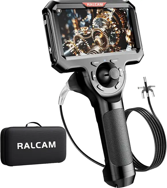 Ralcam 4-Way 360° Articulating Borescope for Mechanic Automotive HVAC Wall - B0FLJ8CY7F