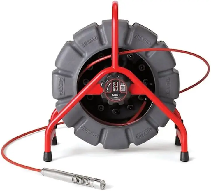 RIDGID 63628 200' Mini SeeSnake Self Leveling TruSense Sewer Camera Reel, Sewer Inspection - B084RWJKYJ