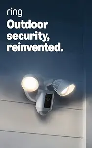 Ring Floodlight Cam Wired Plus, Outdoor Home or Business Security with Motion-Activated 1080p HD Video - B08F6GPQQ7