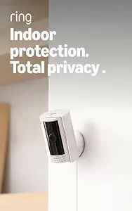 Ring Indoor Cam (newest model) — Home or business security in 1080p HD video, White - B0B6GLQJMV