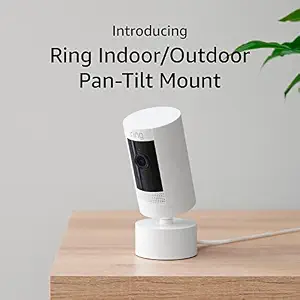 Ring Indoor/Outdoor Pan-Tilt Mount for Outdoor Cam (Stick Up Cam) Plug-In, White (Power adapter and - B0946D128Y