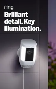 Ring Spotlight Cam Pro, Plug-In, Home or business security, Retinal 2K Video, Color Night Vision - B09DRX62ZV