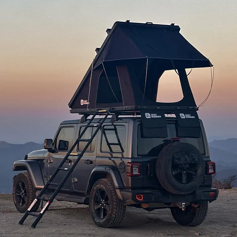 Rooftop Tent Hard Shell with Winter Thermal Layer,Pop Up Car Roof Top Tent | Aluminum - B0GVJ5NVWN