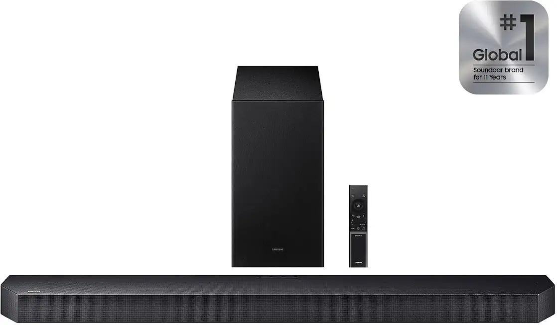 Samsung HW-Q600F Q-Series 3.1.2ch Soundbar with Wireless Subwoofer, Dolby Atmos, DTS:X Surround Sound, Q-Symphony Compatible, - B0GSVLYMNC