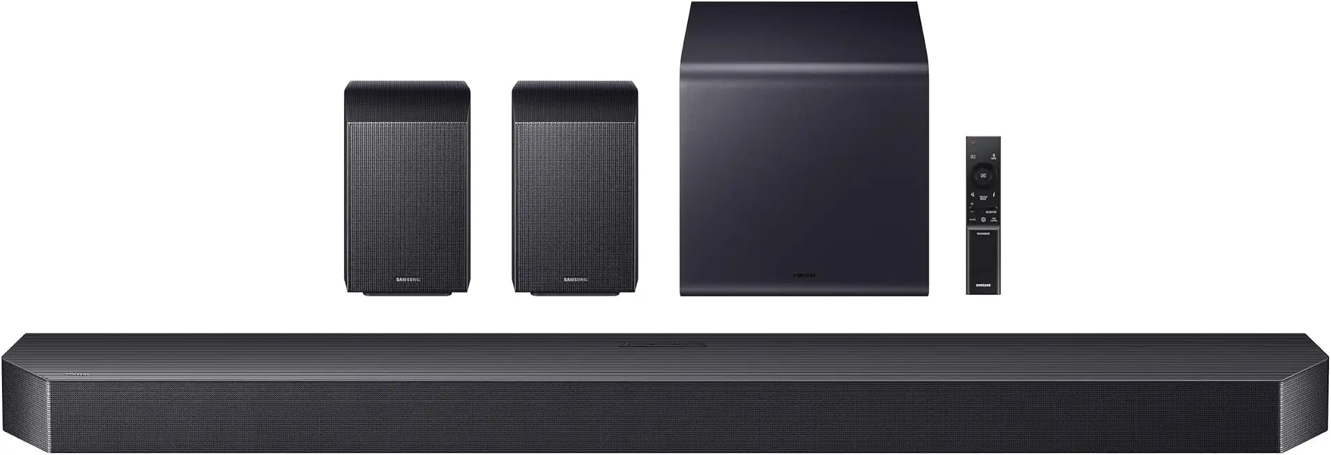 Samsung HW-Q990F Q Series 11.1.4 Channel Soundbar System (2025) with Wireless Dolby Atmos, Rear Speakers - B0H2HD3GJG